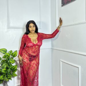 Long Full Lace Long sleeve Dress