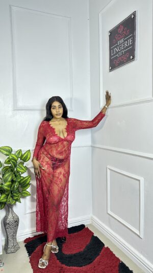 IMG_7710-live Ruby Lace Longline Babydoll Gown Set